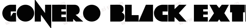 Gonero Black Extra字体转换